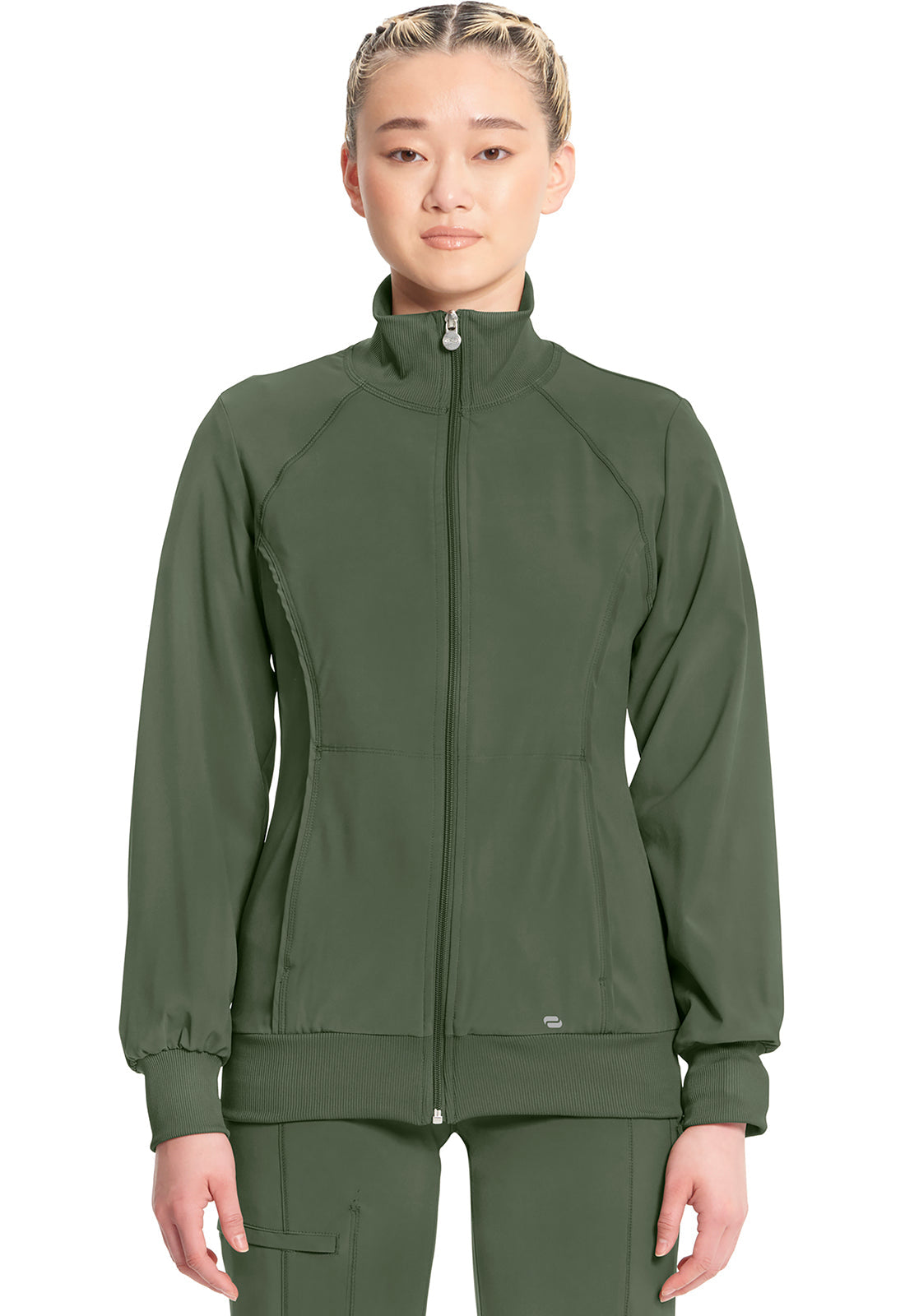 Women's Zip Front Jacket - Olive